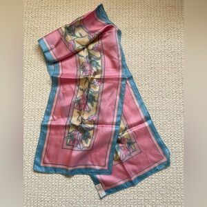 EUC | Elaine Gold | Vintage | Silk Scarf | 100% Silk Floral